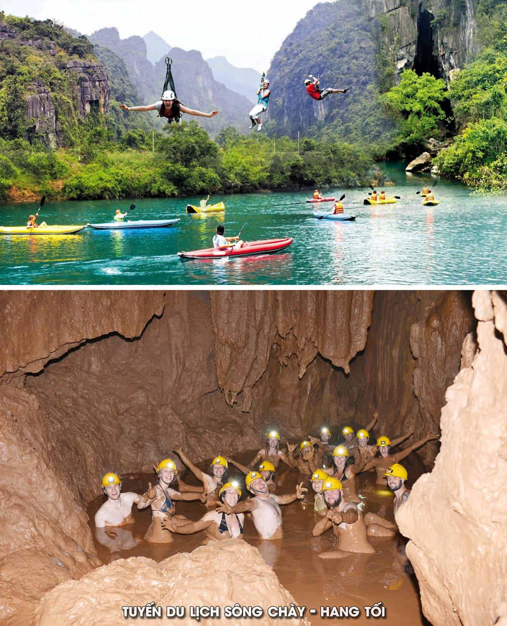 Trải nghiệm Zipline tại Sông Chày - Hang Tối.