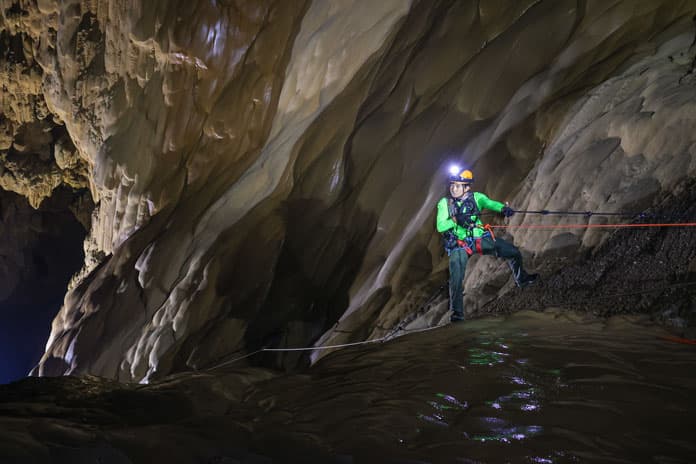 Special headlight to light the cave paths and explore magnificent caves
