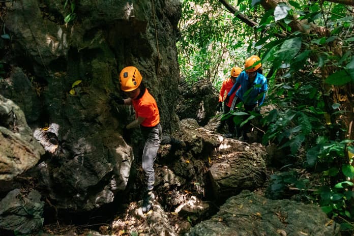 Some rocky terrain guests will conquer on this tour.