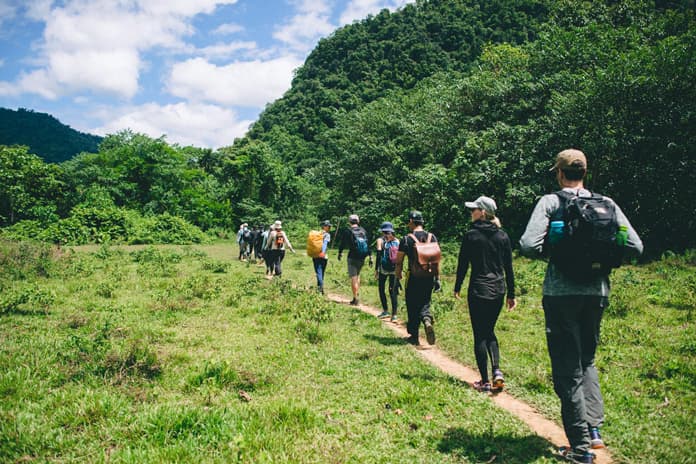 Guests will not exert too much energy when trekking and climbing mountains in the spring.