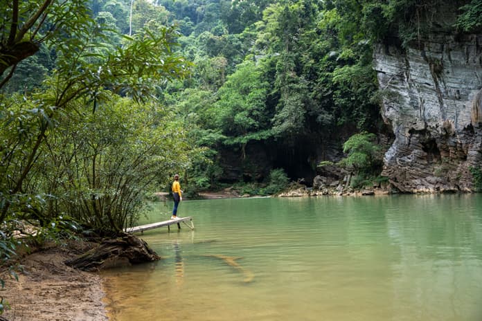 Enjoy the natural landscape by a green lake at To Mo Campsite.