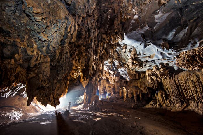 Cave experts believe ancient people used to live in Hung Ton Cave as a shelter.