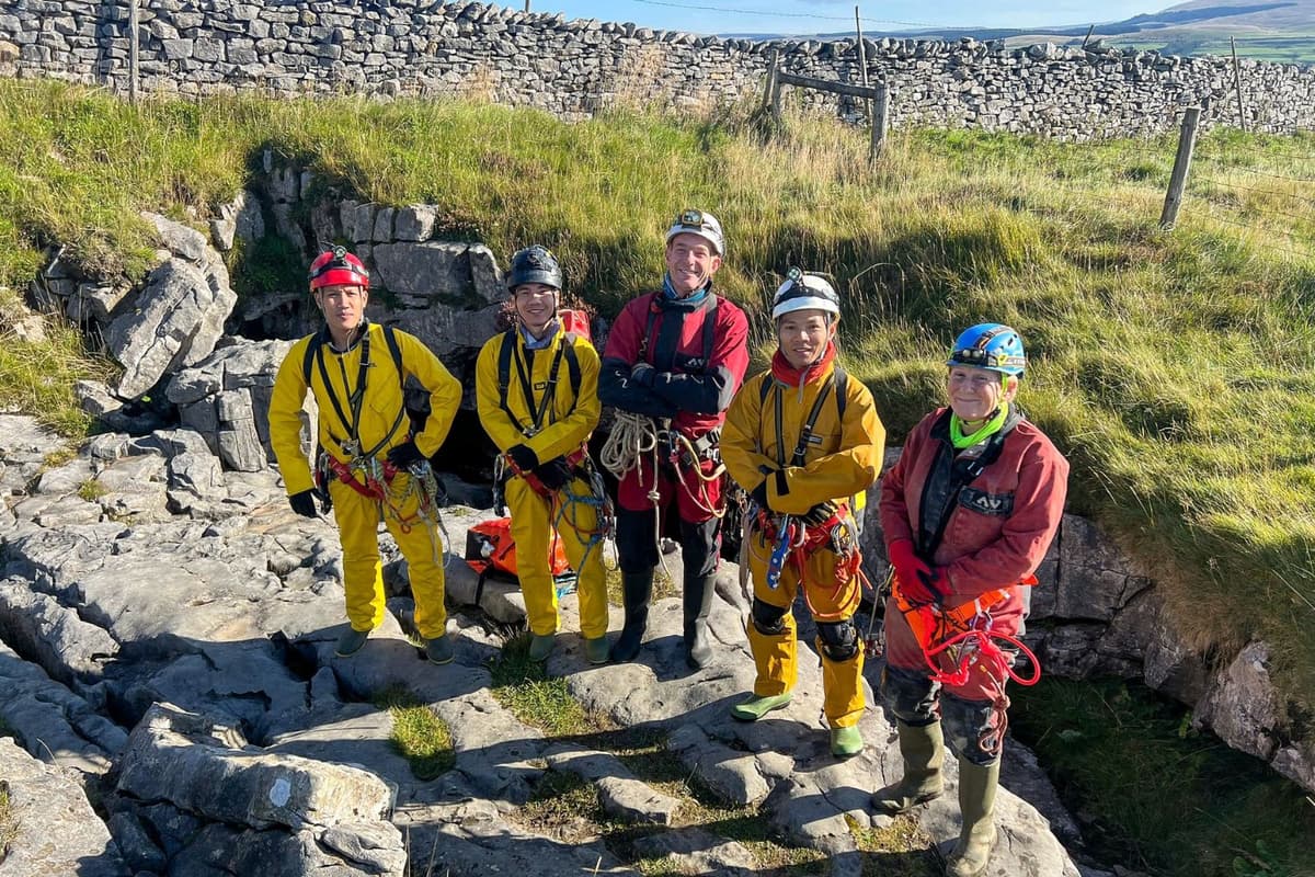 Oxalis cave experts joined a technical safety training in the United Kingdom